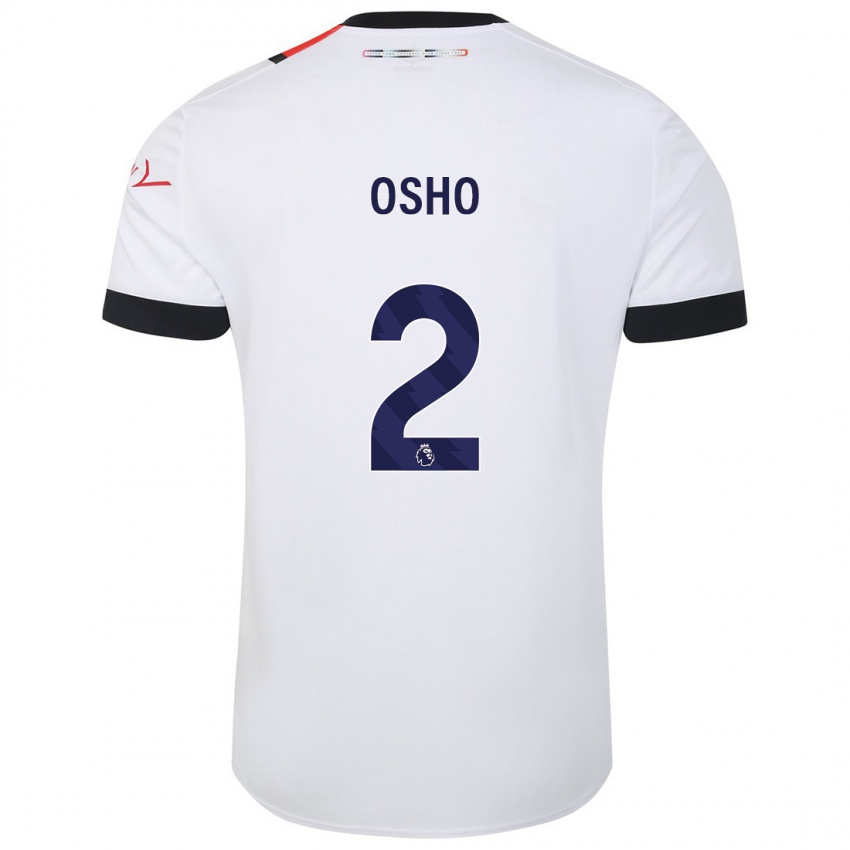 Femme Maillot Gabriel Osho #2 Blanc Tenues Extérieur 2023/24 T-Shirt Suisse