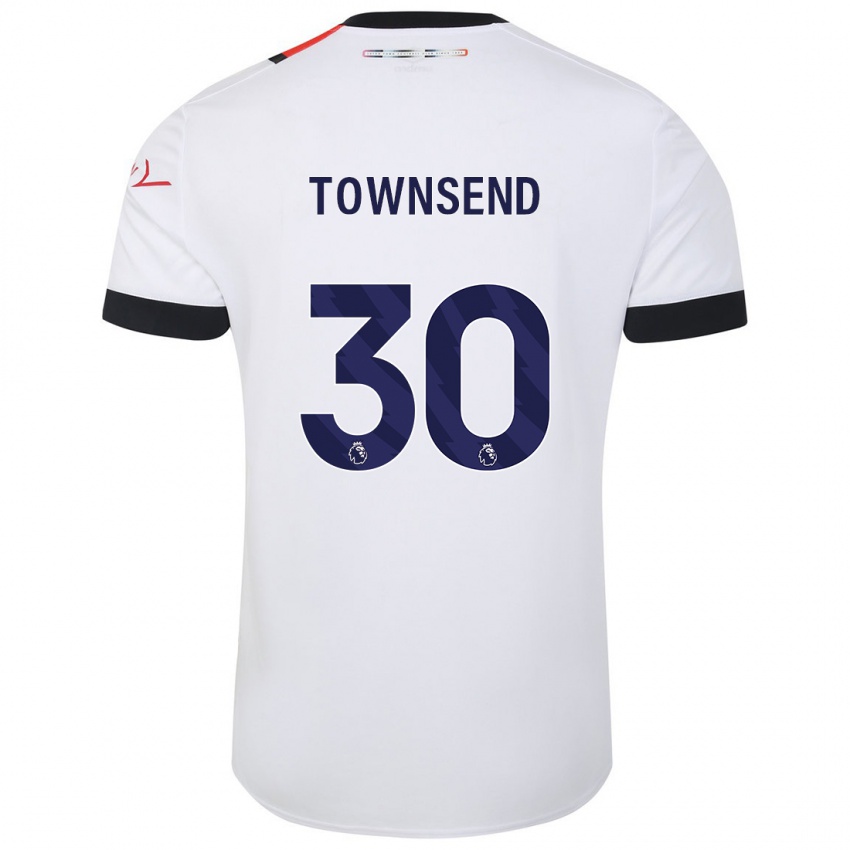Damen Andros Townsend #30 Weiß Auswärtstrikot Trikot 2023/24 T-Shirt Schweiz