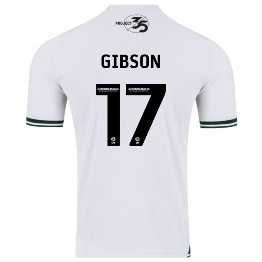Damen Lewis Gibson #17 Weiß Auswärtstrikot Trikot 2023/24 T-Shirt Schweiz