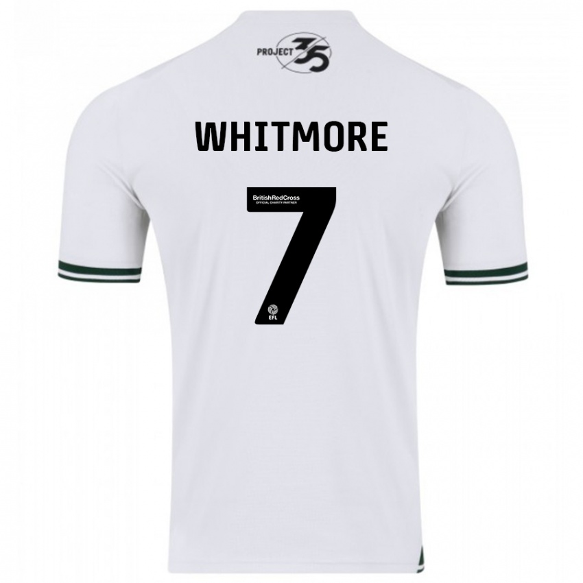 Femme Maillot Charlotte Whitmore #7 Blanc Tenues Extérieur 2023/24 T-Shirt Suisse