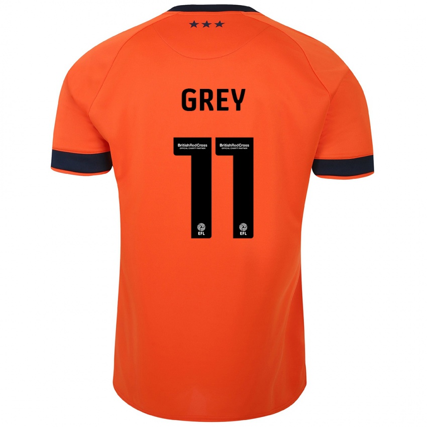Femme Maillot Anna Grey #11 Orange Tenues Extérieur 2023/24 T-Shirt Suisse