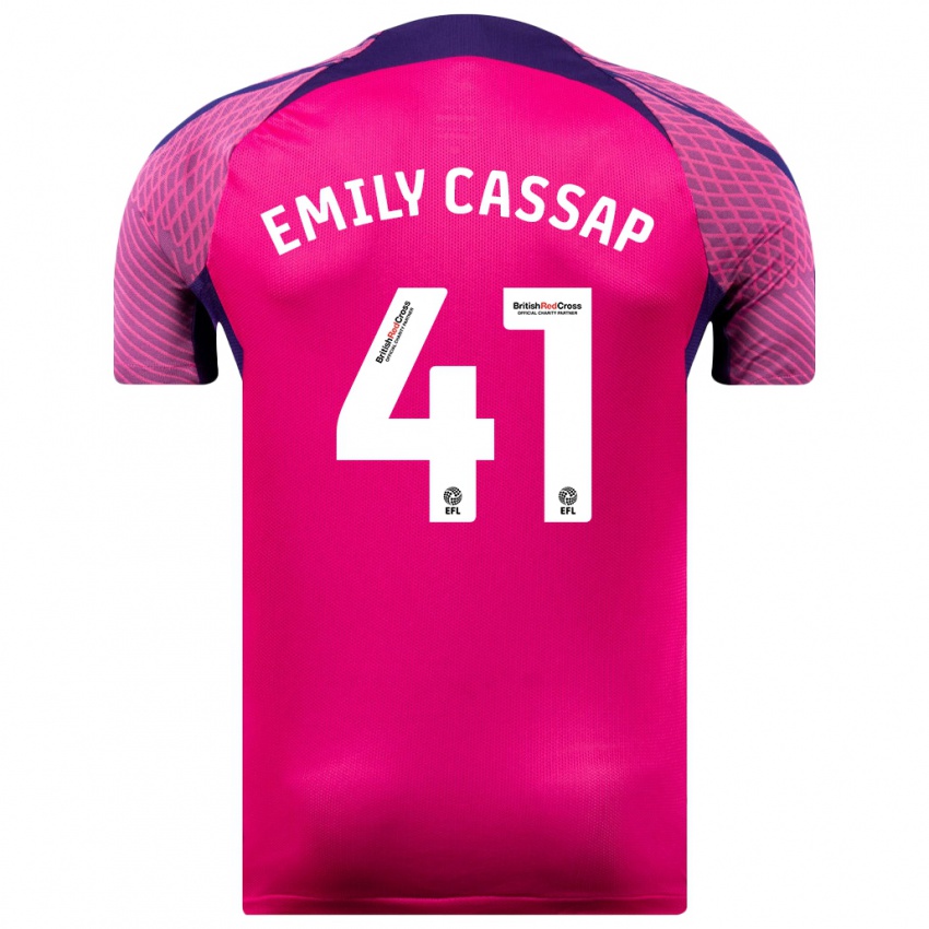 Femme Maillot Emily Cassap #41 Violet Tenues Extérieur 2023/24 T-Shirt Suisse