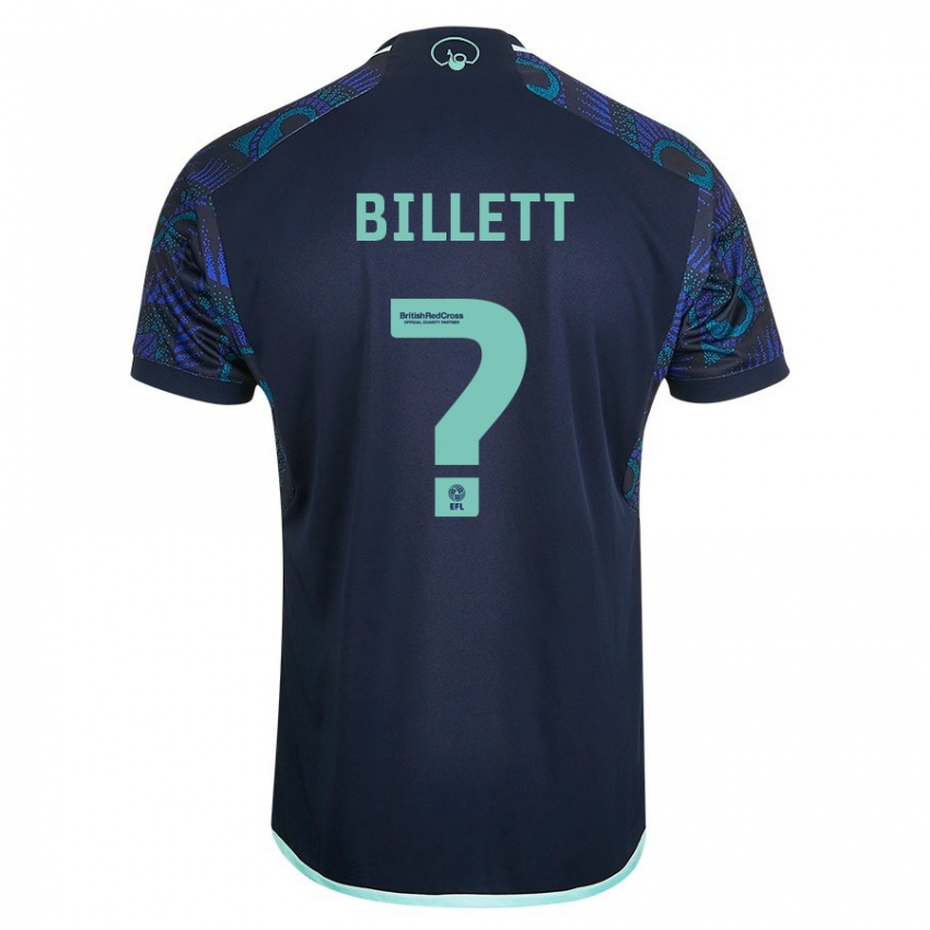 Femme Maillot Joe Billett #0 Bleu Tenues Extérieur 2023/24 T-Shirt Suisse