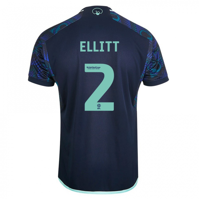 Damen Izzy Ellitt #2 Blau Auswärtstrikot Trikot 2023/24 T-Shirt Schweiz