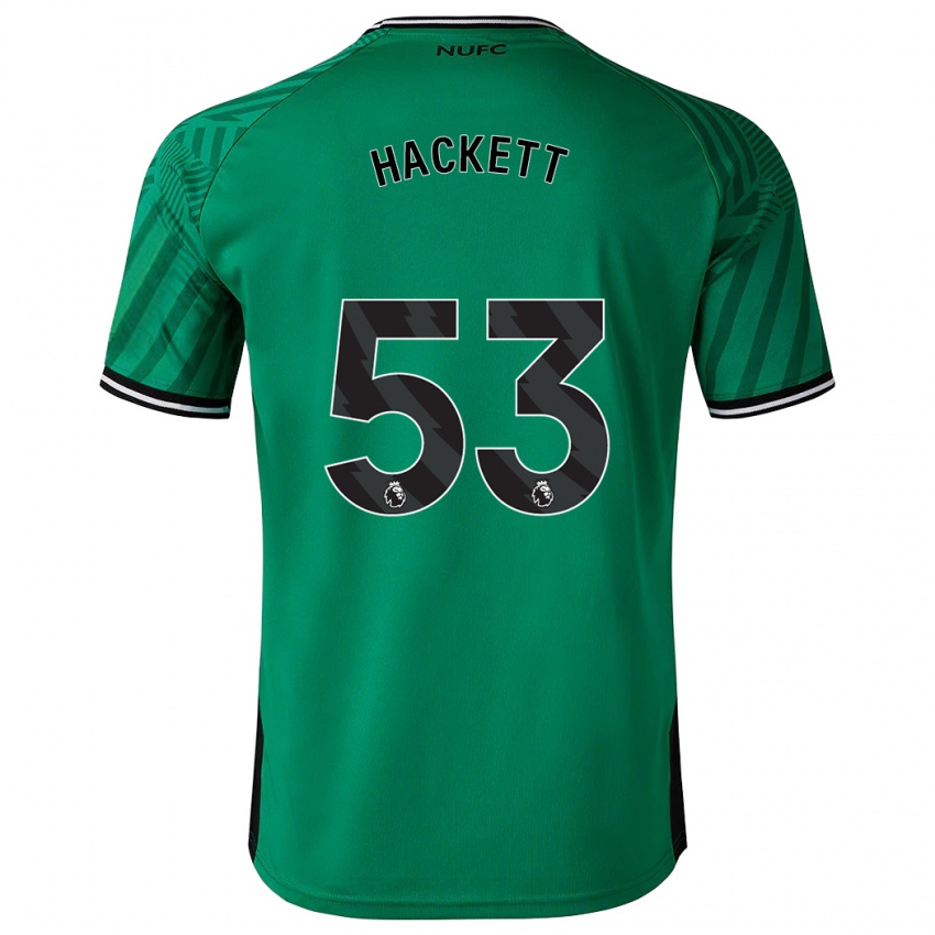 Femme Maillot Jordan Hackett #53 Vert Tenues Extérieur 2023/24 T-Shirt Suisse