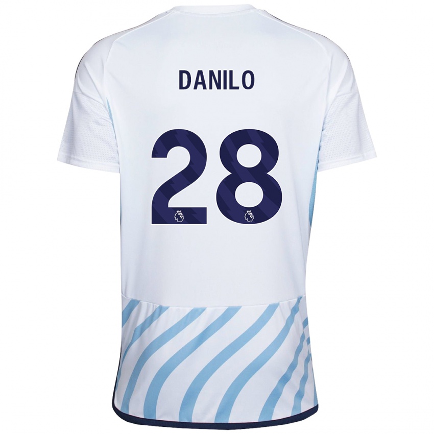 Damen Danilo #28 Weiß Blau Auswärtstrikot Trikot 2023/24 T-Shirt Schweiz