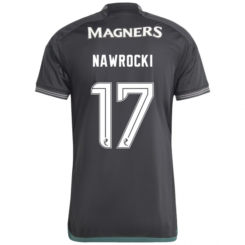 Damen Maik Nawrocki #17 Schwarz Auswärtstrikot Trikot 2023/24 T-Shirt Schweiz