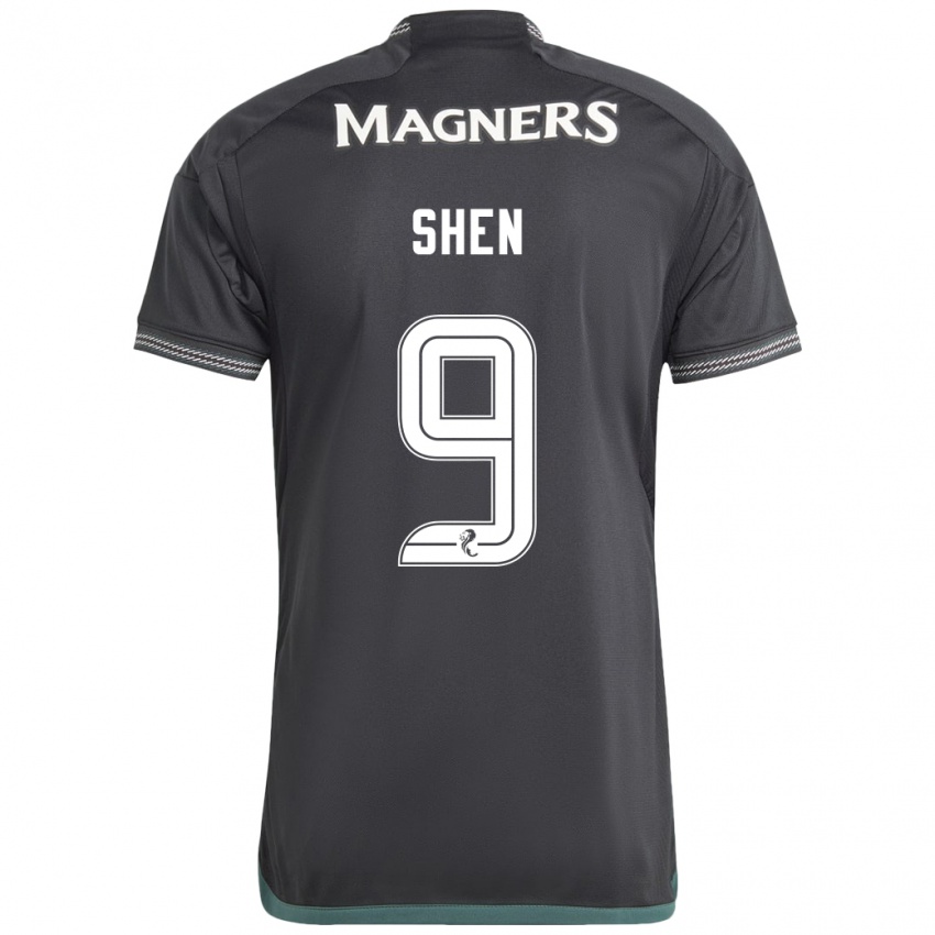 Damen Shen Mengyu #9 Schwarz Auswärtstrikot Trikot 2023/24 T-Shirt Schweiz