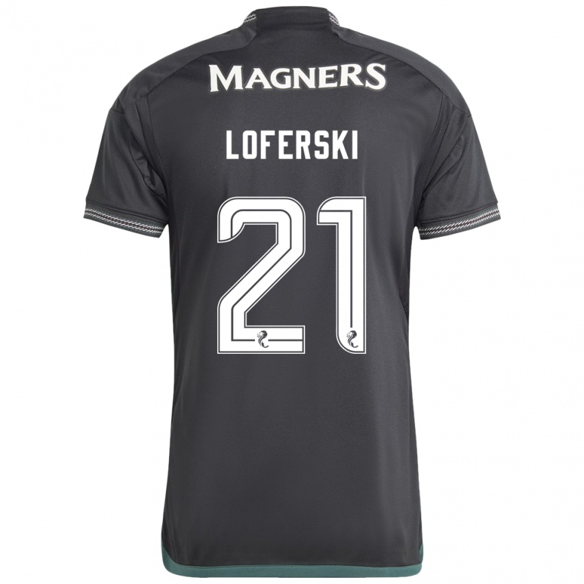 Damen Kit Loferski #21 Schwarz Auswärtstrikot Trikot 2023/24 T-Shirt Schweiz