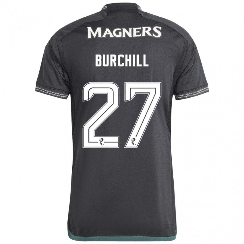 Damen Tiree Burchill #27 Schwarz Auswärtstrikot Trikot 2023/24 T-Shirt Schweiz