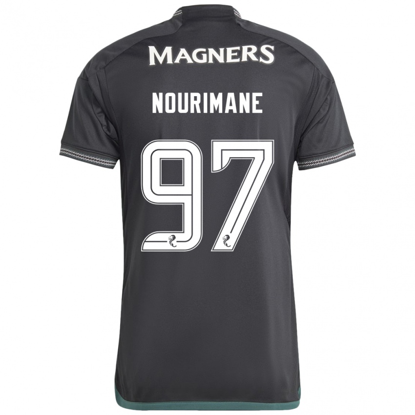 Damen Addi Nourimane #97 Schwarz Auswärtstrikot Trikot 2023/24 T-Shirt Schweiz