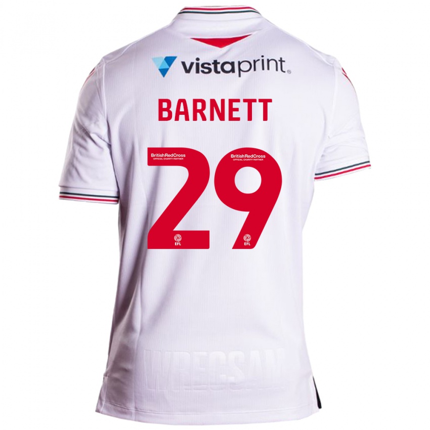 Femme Maillot Ryan Barnett #29 Blanc Tenues Extérieur 2023/24 T-Shirt Suisse