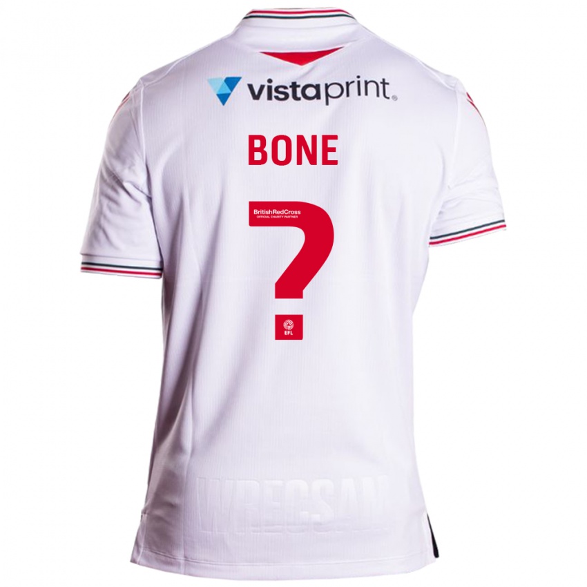 Femme Maillot Kai Bone #0 Blanc Tenues Extérieur 2023/24 T-Shirt Suisse