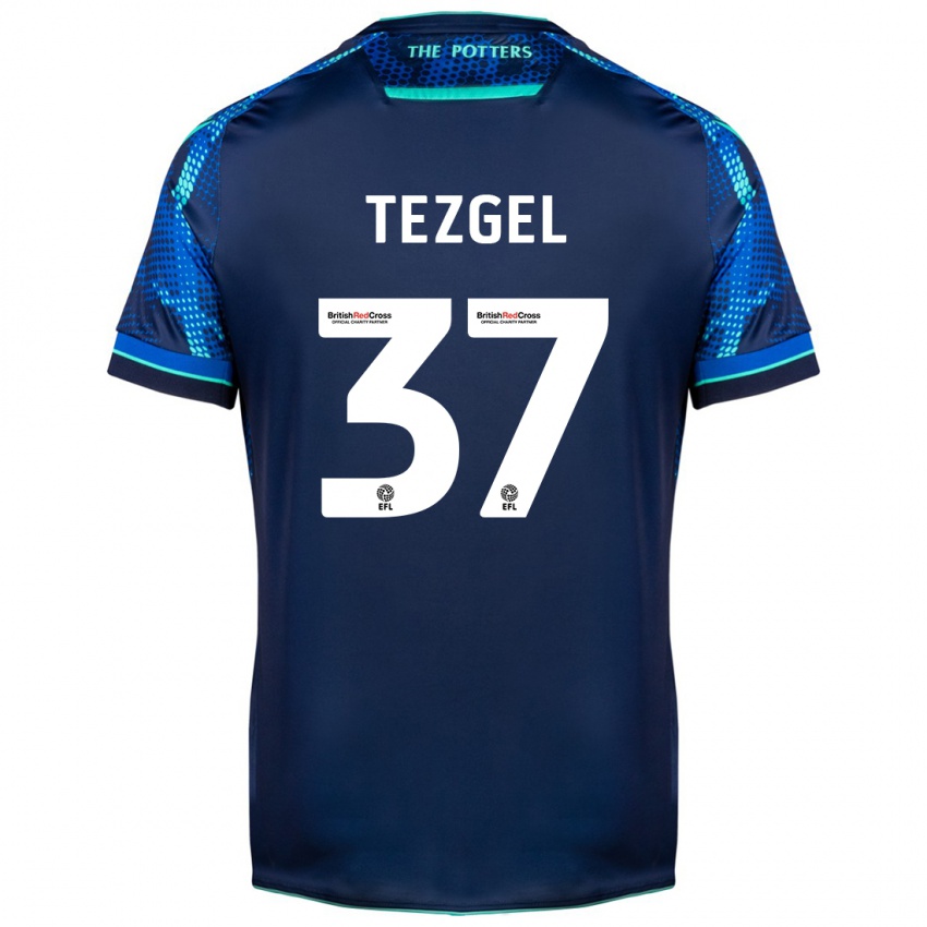 Damen Emre Tezgel #37 Marine Auswärtstrikot Trikot 2023/24 T-Shirt Schweiz