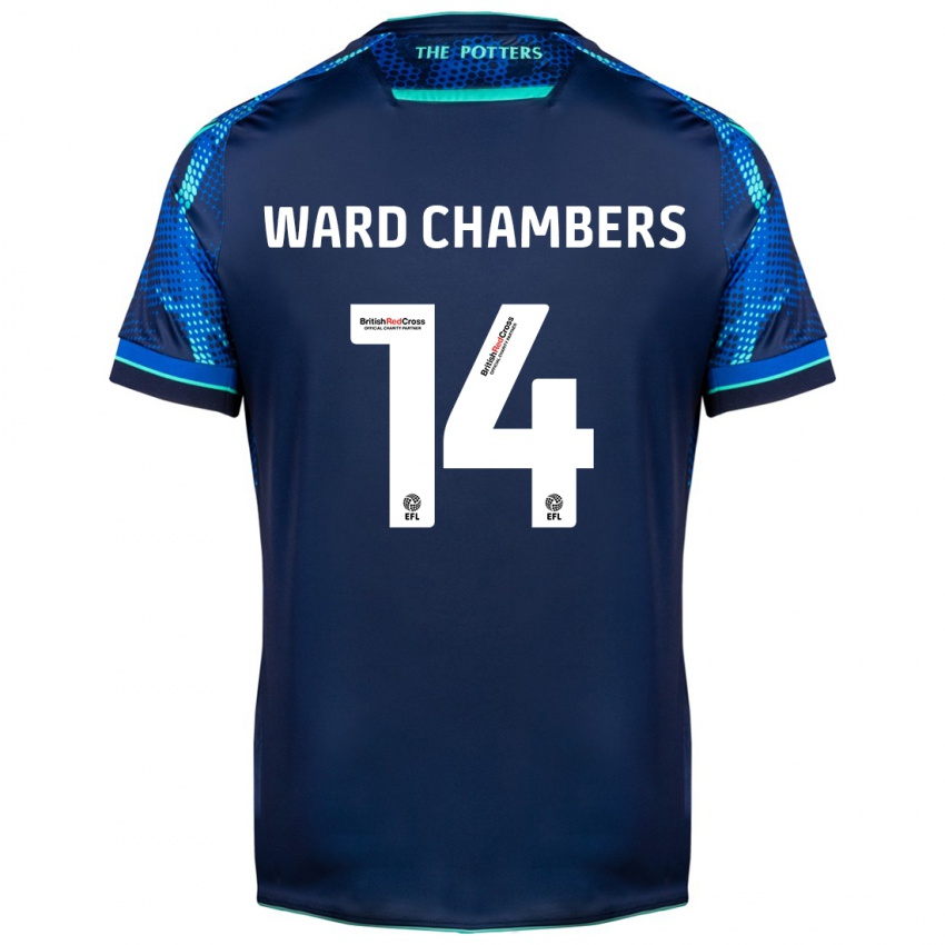Damen Courtnay Ward-Chambers #14 Marine Auswärtstrikot Trikot 2023/24 T-Shirt Schweiz