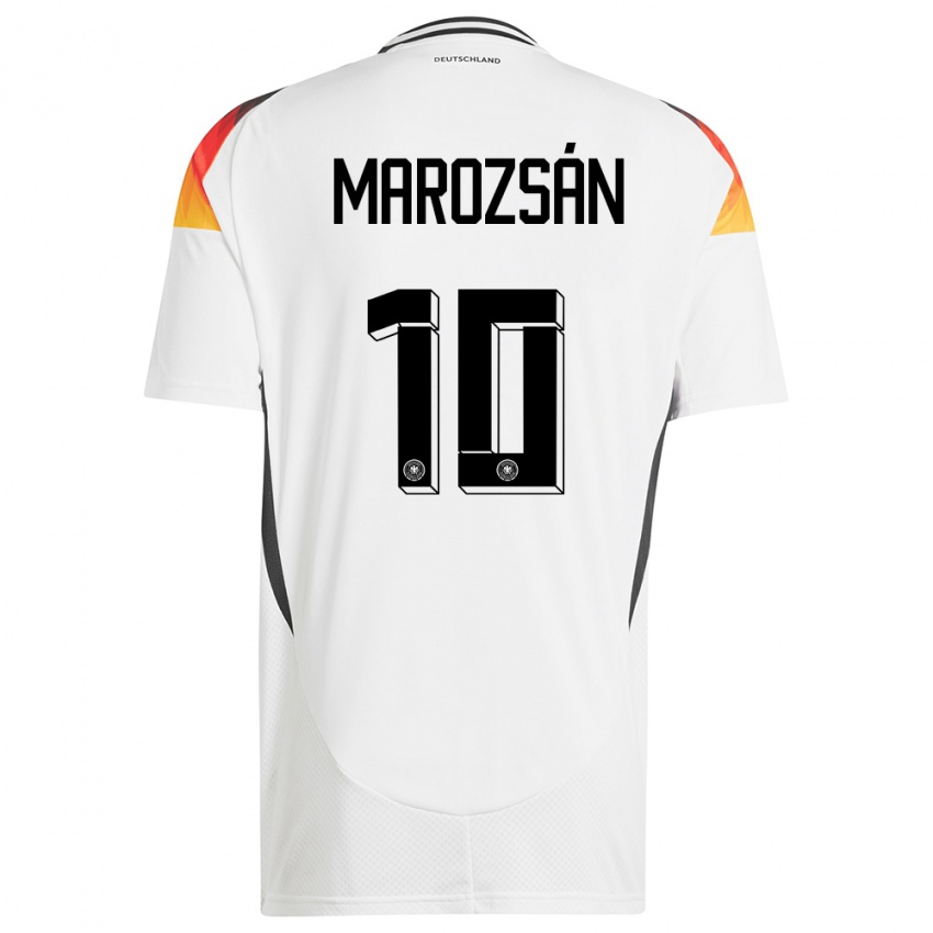 Enfant Maillot Allemagne Dzsenifer Marozsan #10 Blanc Tenues Domicile 24-26 T-Shirt Suisse