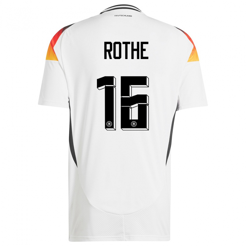 Kinder Deutschland Tom Rothe #16 Weiß Heimtrikot Trikot 24-26 T-Shirt Schweiz