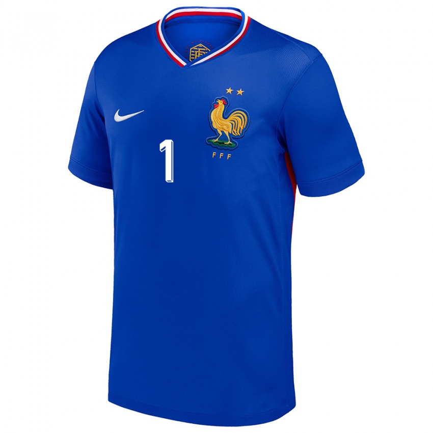 Enfant Maillot France Thimothee Lo Tutala #1 Bleu Tenues Domicile 24-26 T-Shirt Suisse