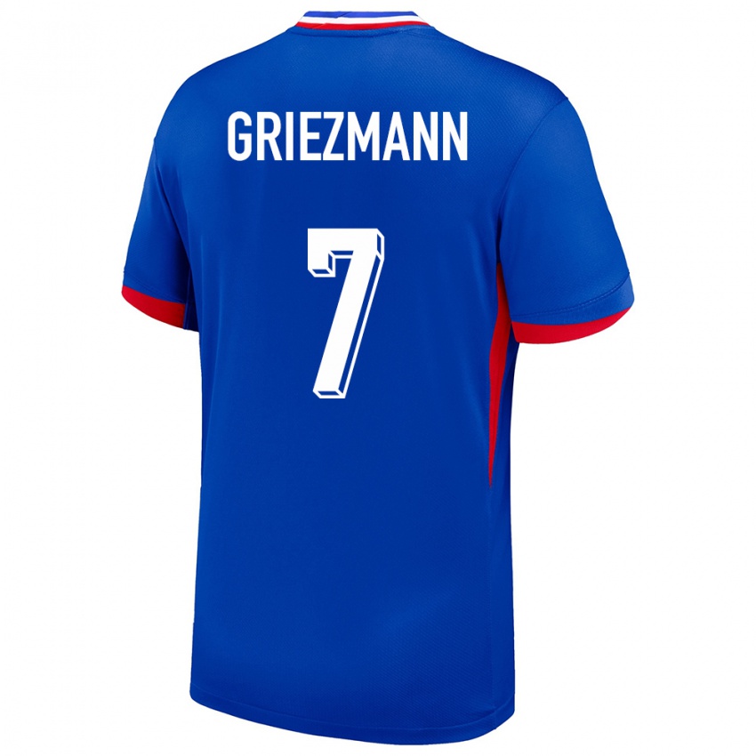 Enfant Maillot France Antoine Griezmann #7 Bleu Tenues Domicile 24-26 T-Shirt Suisse