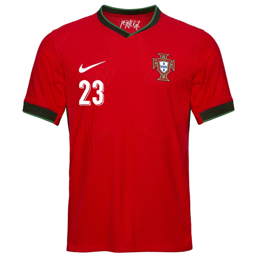 Enfant Maillot Portugal Telma Encarnacao #23 Rouge Tenues Domicile 24-26 T-Shirt Suisse