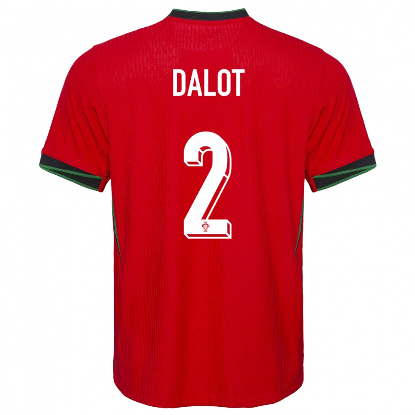 Kinder Portugal Diogo Dalot #2 Rot Heimtrikot Trikot 24-26 T-Shirt Schweiz