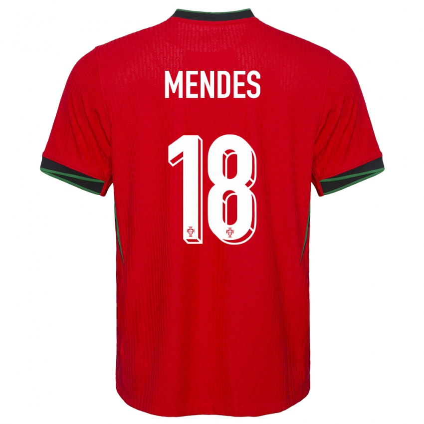 Kinder Portugal Carolina Mendes #18 Rot Heimtrikot Trikot 24-26 T-Shirt Schweiz