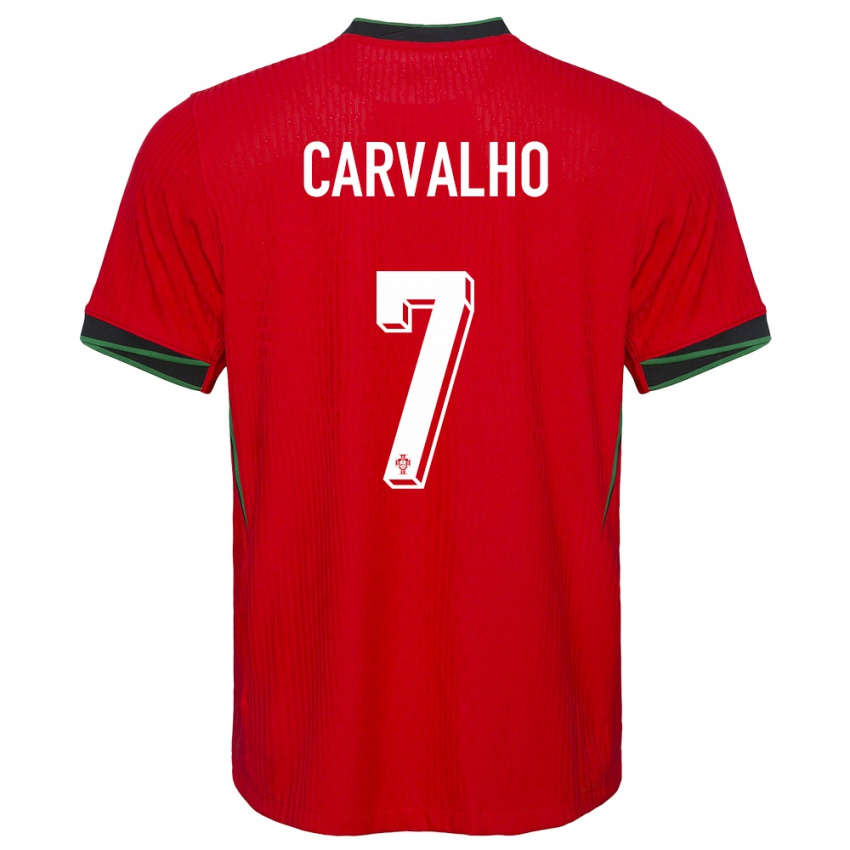 Kinder Portugal Fabio Carvalho #7 Rot Heimtrikot Trikot 24-26 T-Shirt Schweiz
