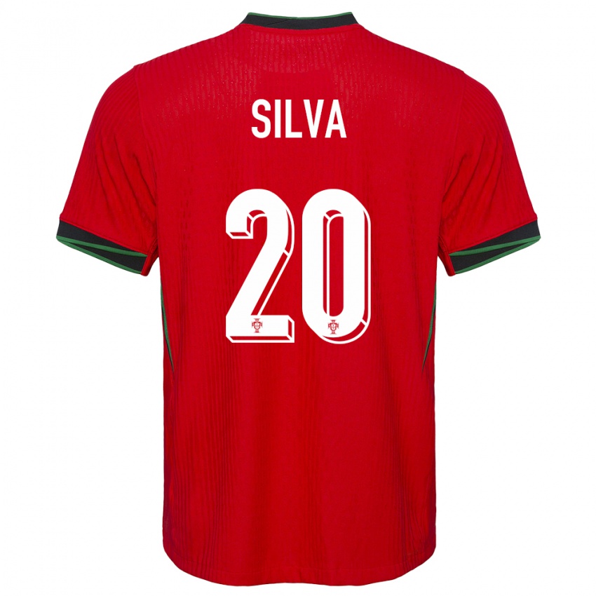 Enfant Maillot Portugal Fabio Silva #20 Rouge Tenues Domicile 24-26 T-Shirt Suisse