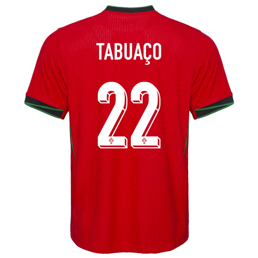 Enfant Maillot Portugal Goncalo Tabuaco #22 Rouge Tenues Domicile 24-26 T-Shirt Suisse