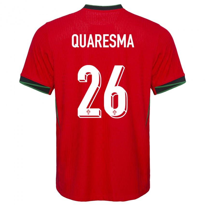 Kinder Portugal Eduardo Quaresma #26 Rot Heimtrikot Trikot 24-26 T-Shirt Schweiz