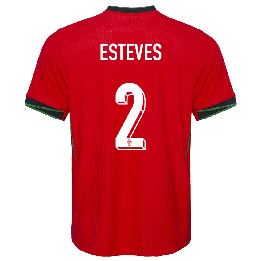 Kinder Portugal Goncalo Esteves #2 Rot Heimtrikot Trikot 24-26 T-Shirt Schweiz