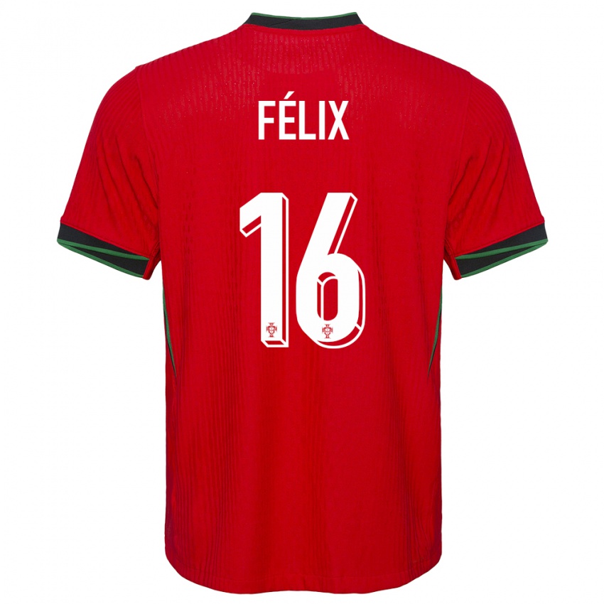 Kinder Portugal Hugo Felix #16 Rot Heimtrikot Trikot 24-26 T-Shirt Schweiz