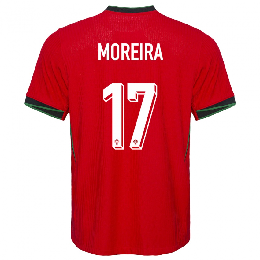 Kinder Portugal Afonso Moreira #17 Rot Heimtrikot Trikot 24-26 T-Shirt Schweiz