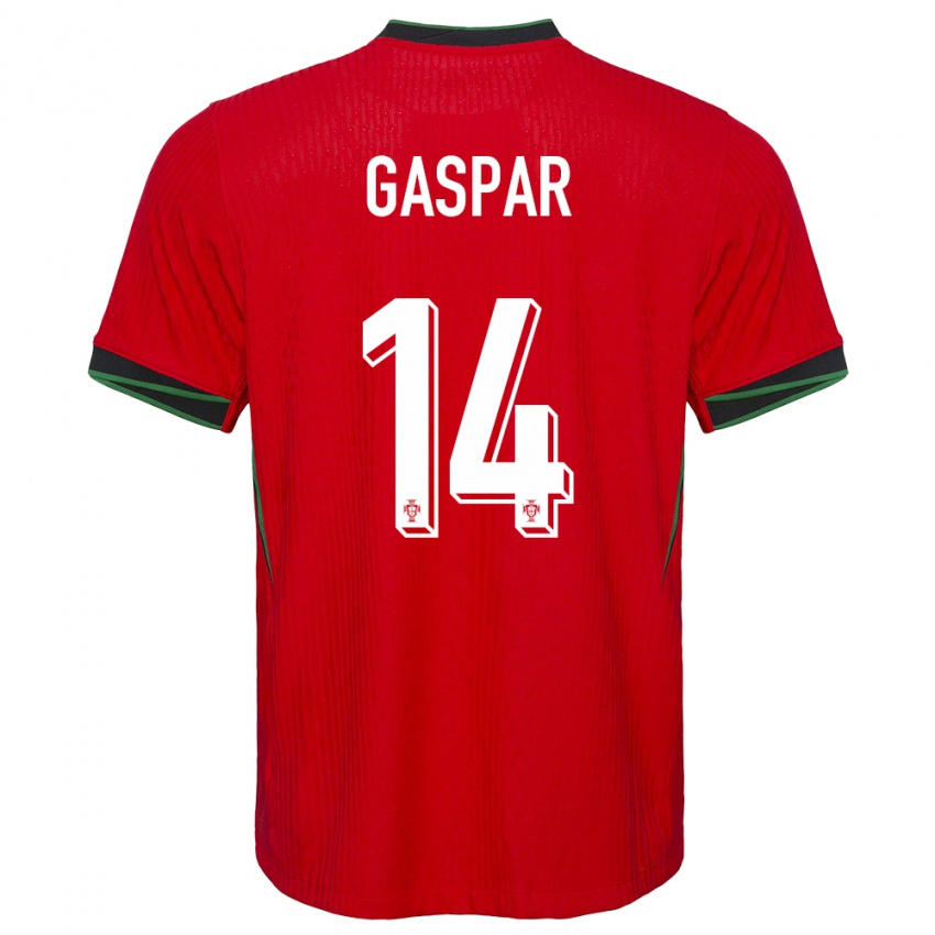 Kinder Portugal Guilherme Gaspar #14 Rot Heimtrikot Trikot 24-26 T-Shirt Schweiz
