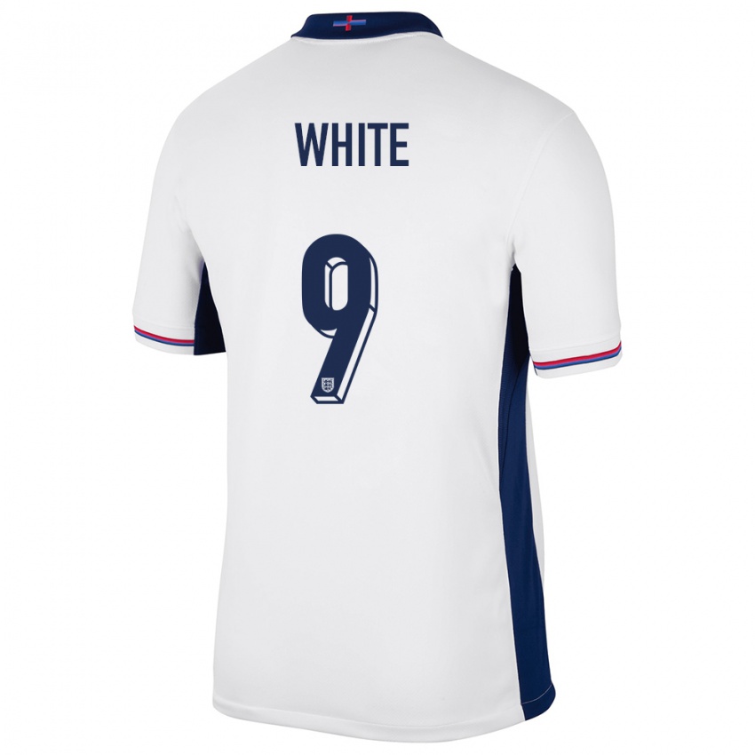 Enfant Maillot Angleterre Ellen White #9 Blanc Tenues Domicile 24-26 T-Shirt Suisse