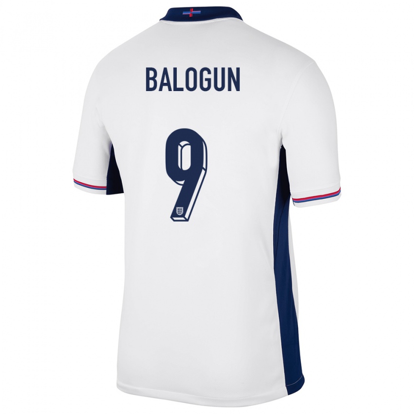Enfant Maillot Angleterre Folarin Balogun #9 Blanc Tenues Domicile 24-26 T-Shirt Suisse