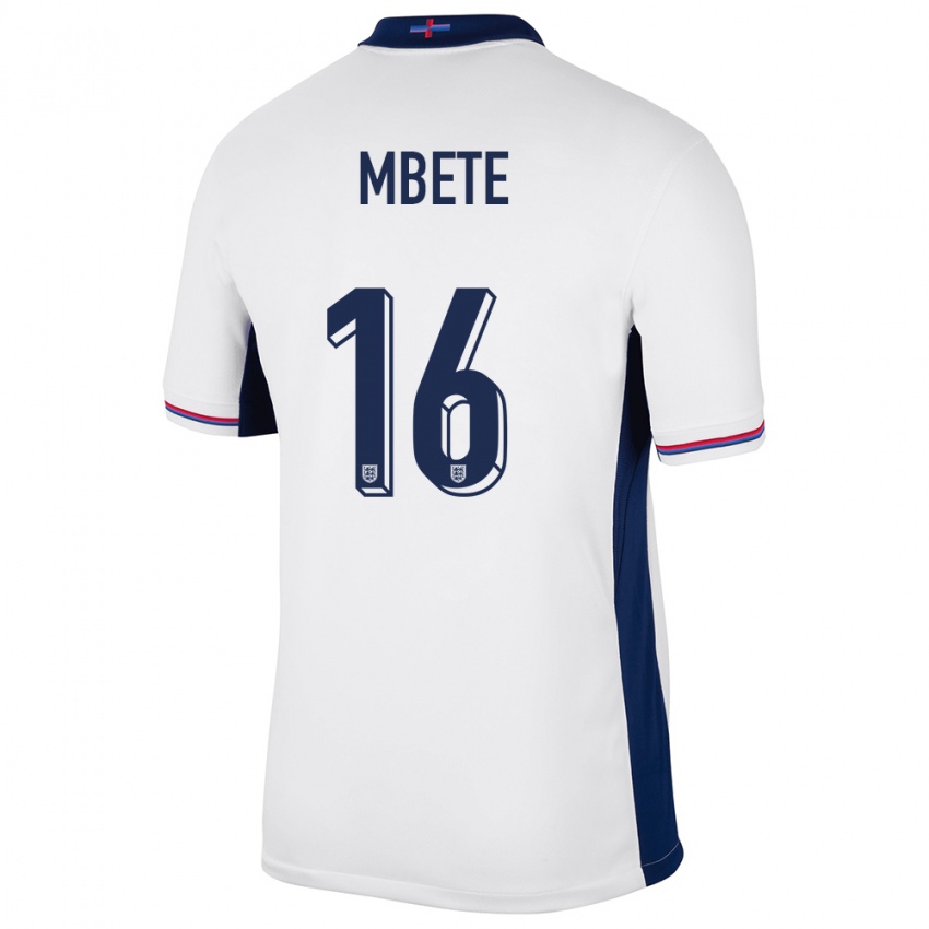 Enfant Maillot Angleterre Luke Mbete #16 Blanc Tenues Domicile 24-26 T-Shirt Suisse