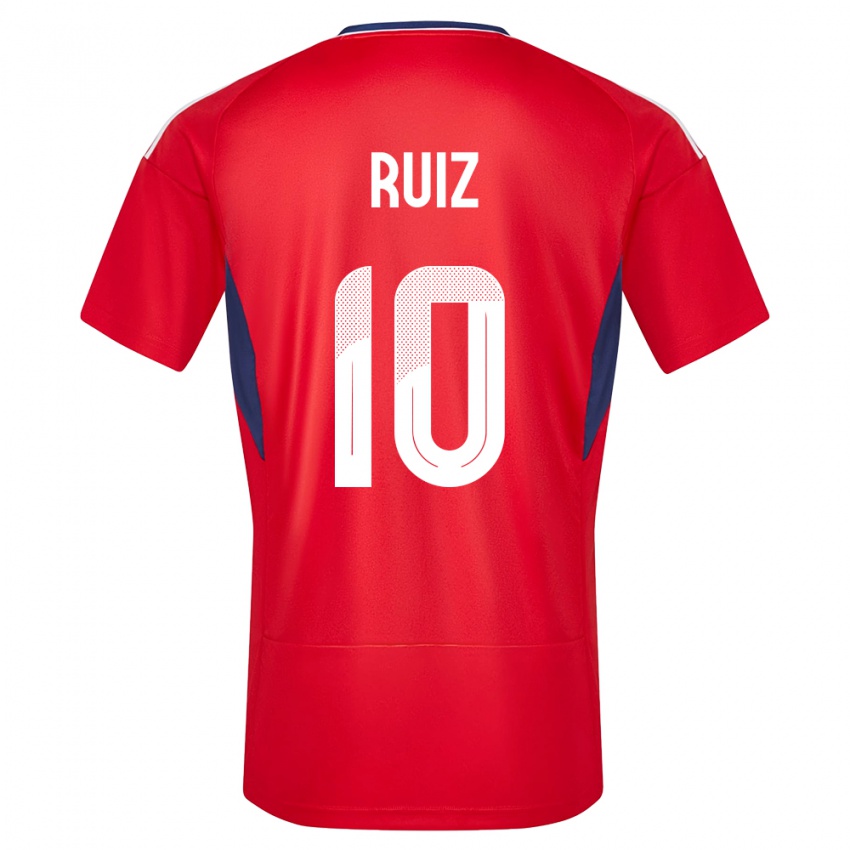Enfant Maillot Costa Rica Bryan Ruiz #10 Rouge Tenues Domicile 24-26 T-Shirt Suisse