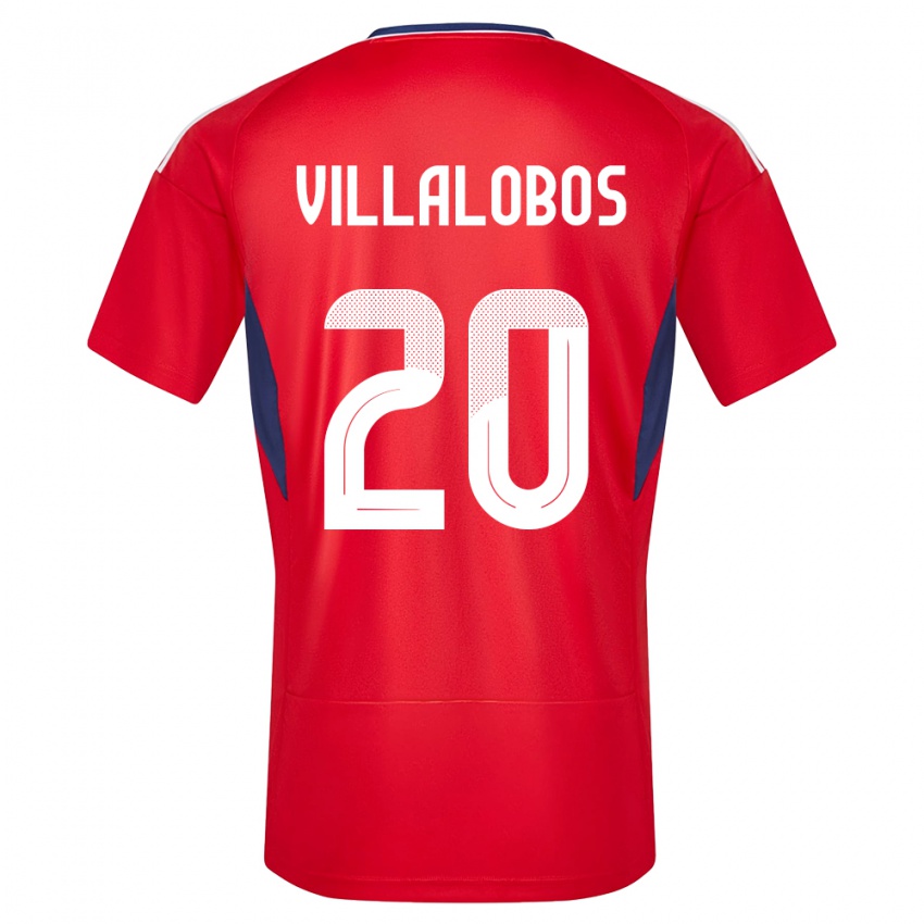 Enfant Maillot Costa Rica Fabiola Villalobos #20 Rouge Tenues Domicile 24-26 T-Shirt Suisse