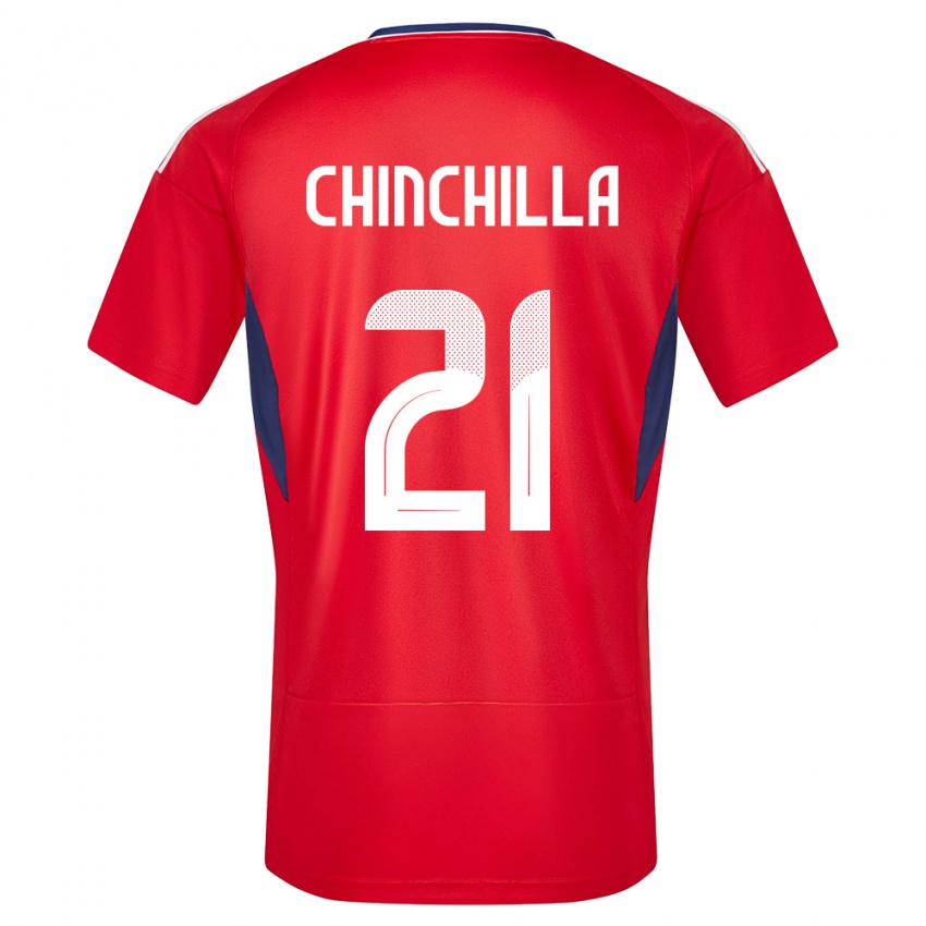 Enfant Maillot Costa Rica Viviana Chinchilla #21 Rouge Tenues Domicile 24-26 T-Shirt Suisse