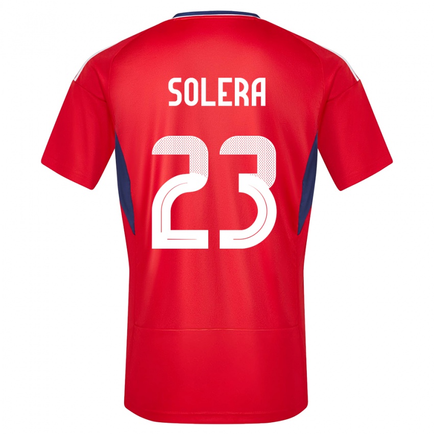 Enfant Maillot Costa Rica Daniela Solera #23 Rouge Tenues Domicile 24-26 T-Shirt Suisse