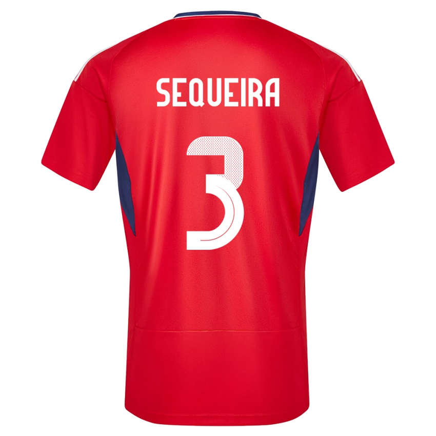 Kinder Costa Rica Douglas Sequeira #3 Rot Heimtrikot Trikot 24-26 T-Shirt Schweiz