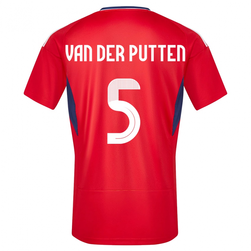 Enfant Maillot Costa Rica Santiago Van Der Putten #5 Rouge Tenues Domicile 24-26 T-Shirt Suisse