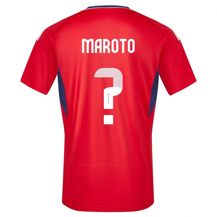 Enfant Maillot Costa Rica Victor Maroto #0 Rouge Tenues Domicile 24-26 T-Shirt Suisse