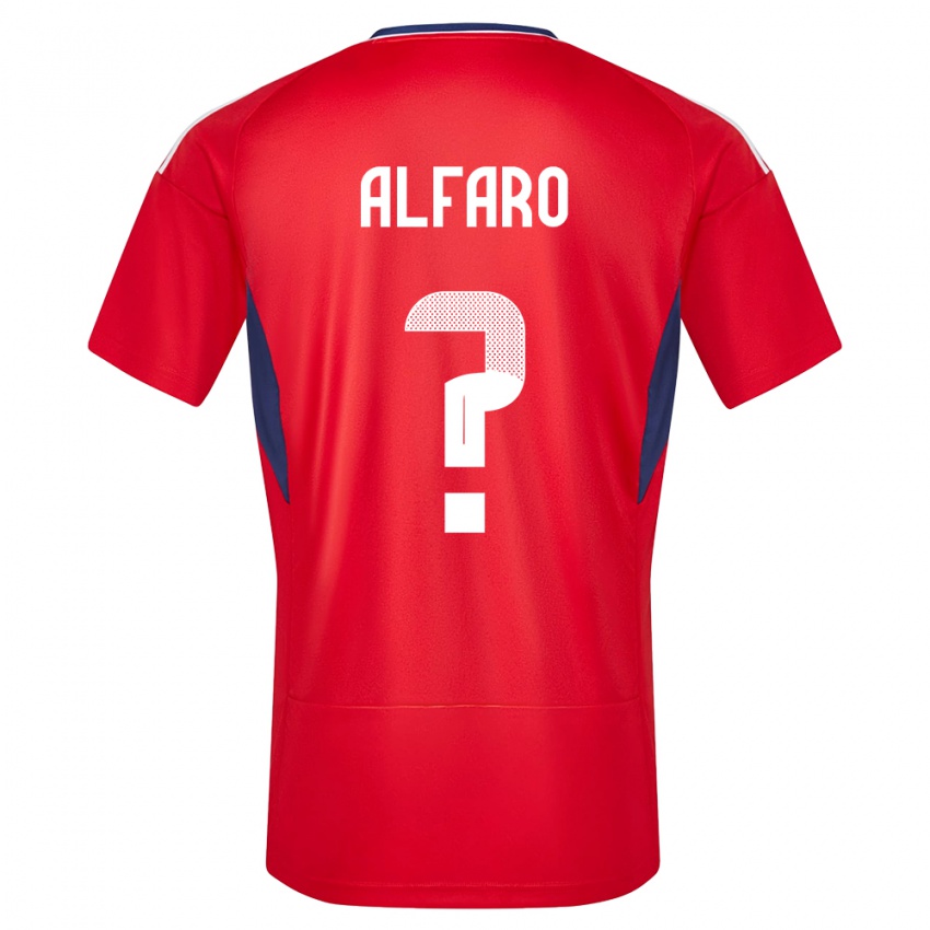 Kinder Costa Rica Juan Alfaro #0 Rot Heimtrikot Trikot 24-26 T-Shirt Schweiz
