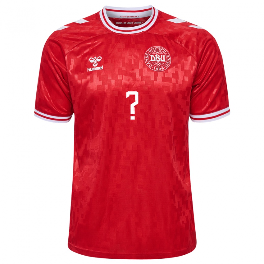 Kinder Dänemark Mads Lauritsen #0 Rot Heimtrikot Trikot 24-26 T-Shirt Schweiz