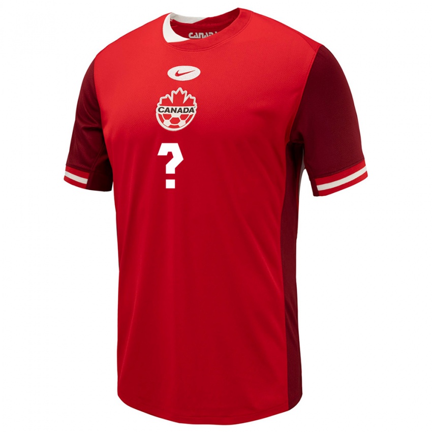 Kinder Kanada Ihren Namen #0 Rot Heimtrikot Trikot 24-26 T-Shirt Schweiz