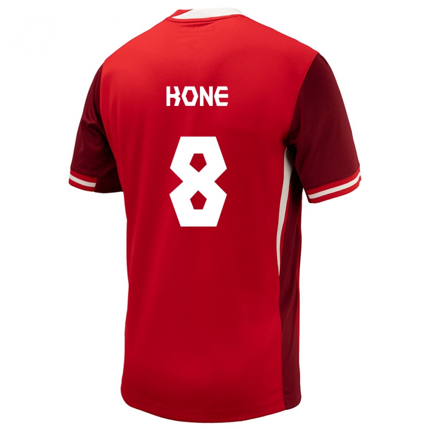 Enfant Maillot Canada Ismael Kone #8 Rouge Tenues Domicile 24-26 T-Shirt Suisse