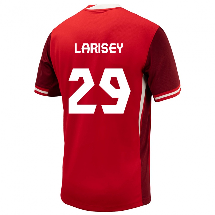 Enfant Maillot Canada Clarissa Larisey #29 Rouge Tenues Domicile 24-26 T-Shirt Suisse