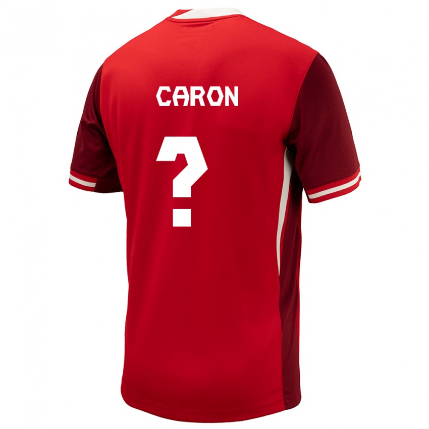 Enfant Maillot Canada Renaud Caron #0 Rouge Tenues Domicile 24-26 T-Shirt Suisse